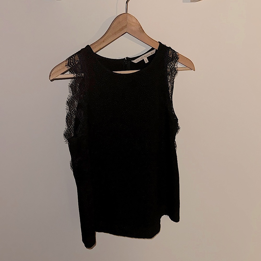 Rachel Roy Black Sleeveless Top